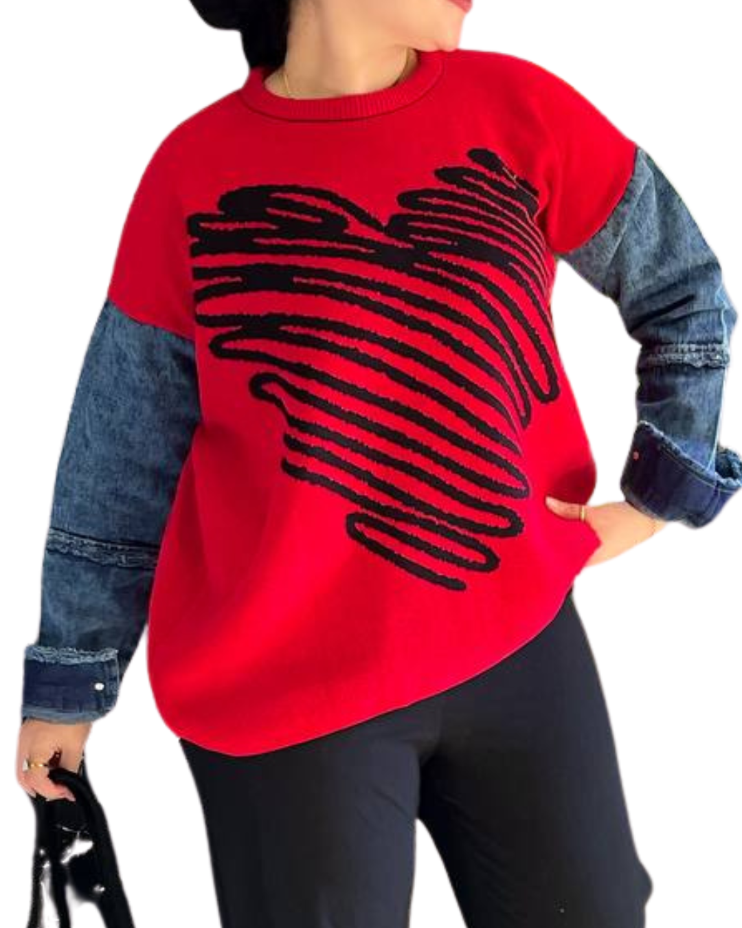 Two-Tone Velvet Chic Top