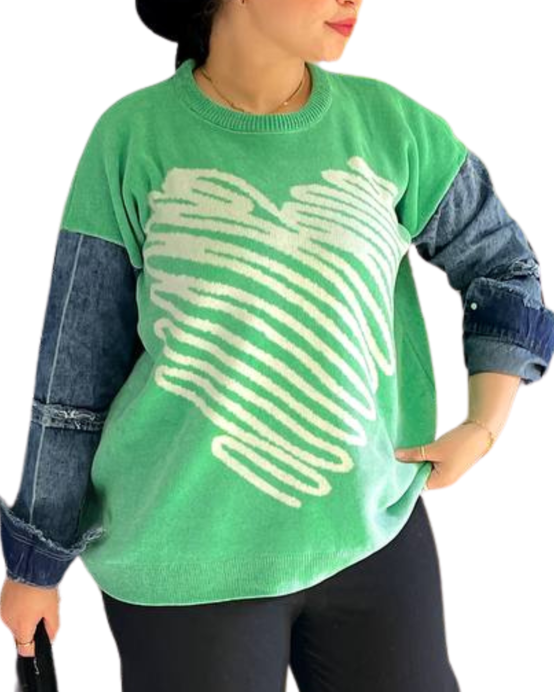 Two-Tone Velvet Chic Top