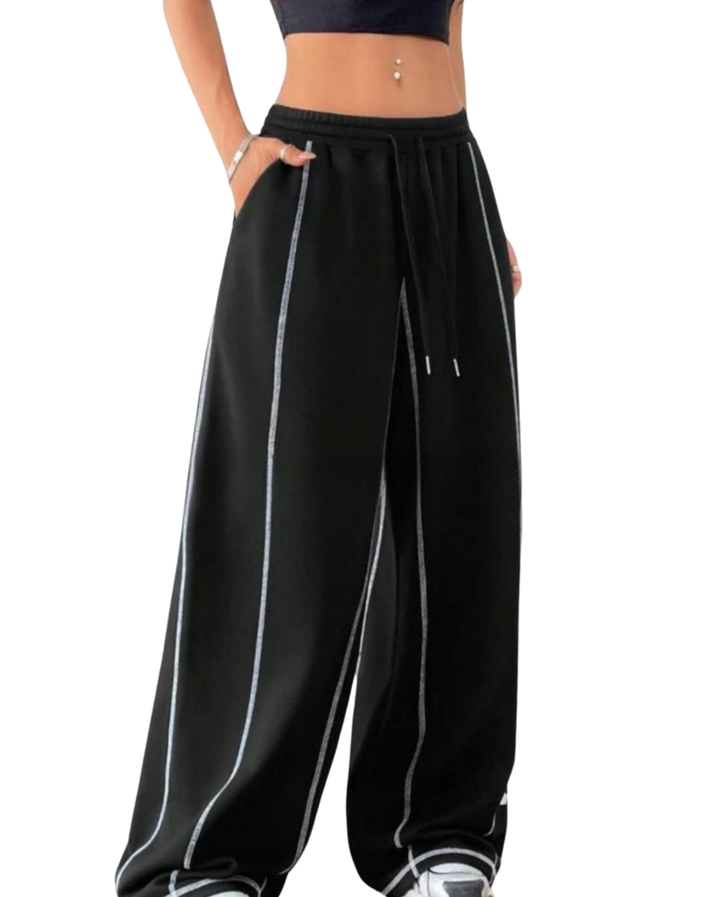 Wide Leg Printed Pants