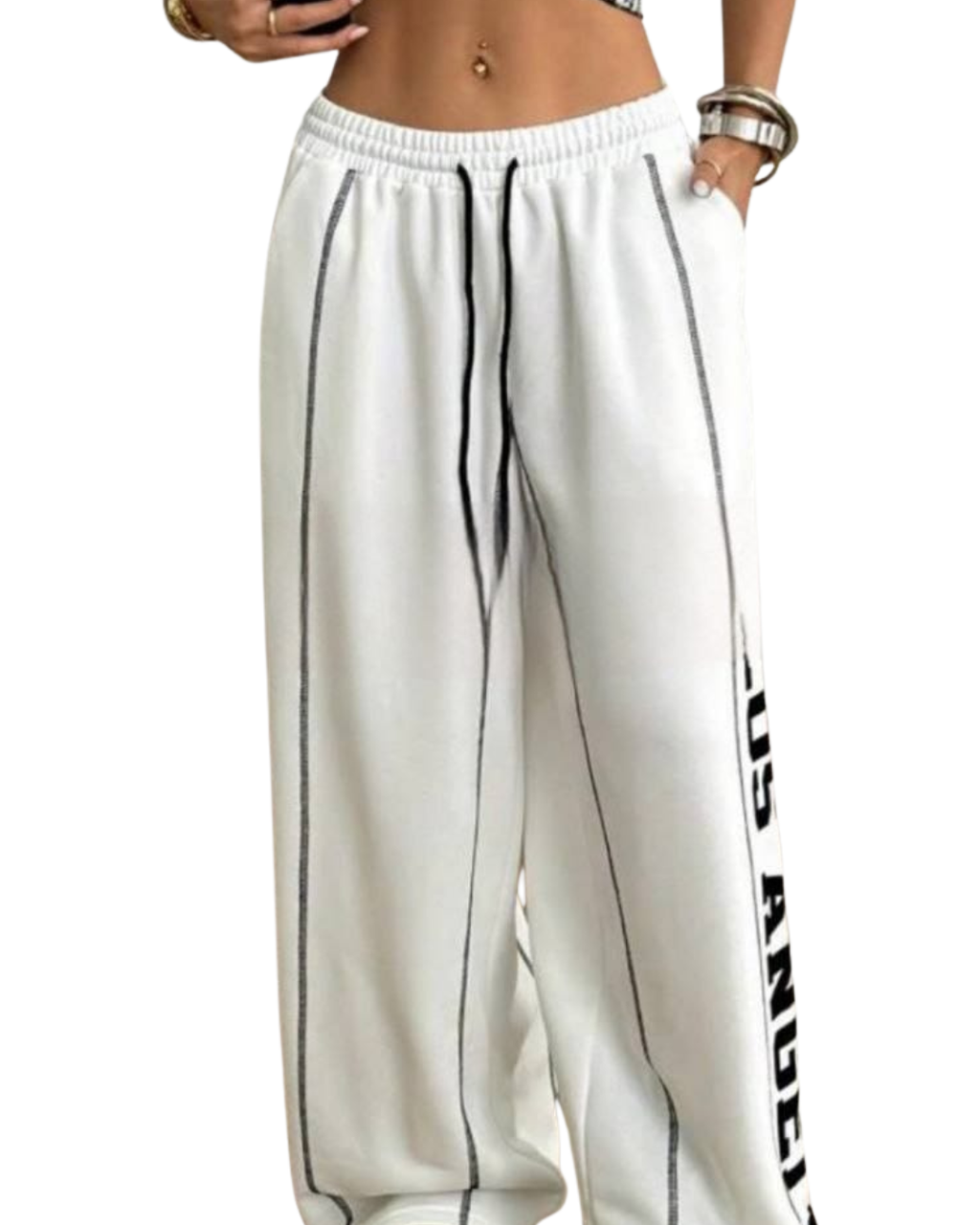 Wide Leg Printed Pants