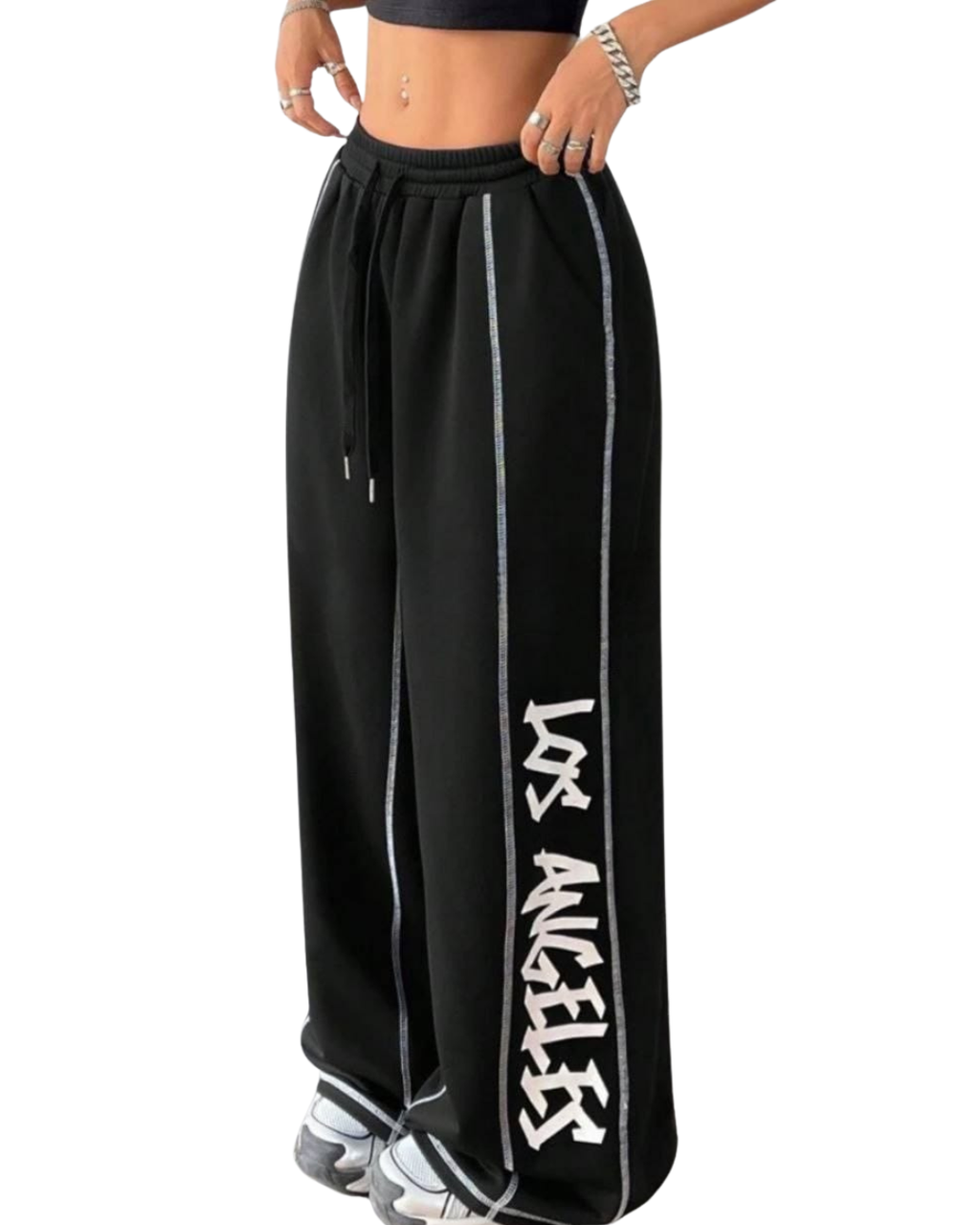 Wide Leg Printed Pants