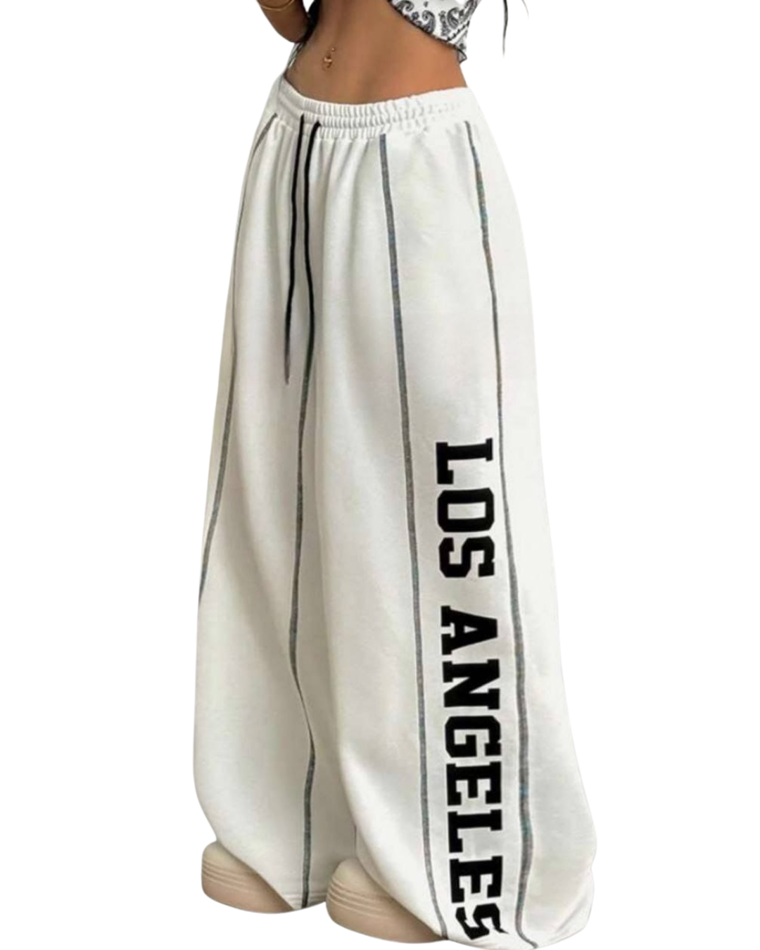 Wide Leg Printed Pants