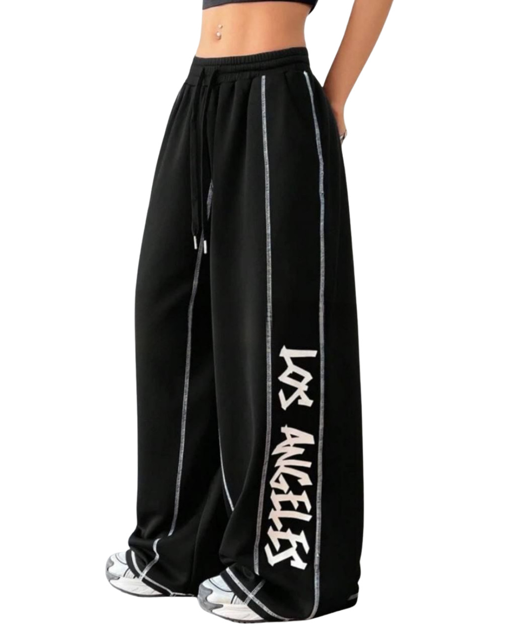 Wide Leg Printed Pants